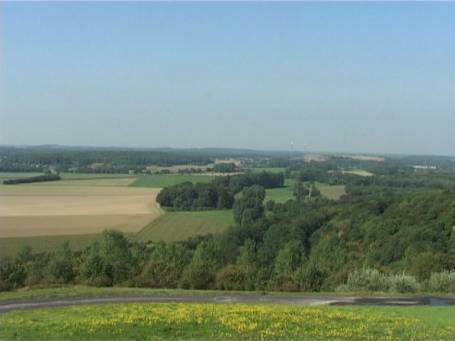 Neukirchen-Vluyn : Halde Norddeutschland, Blick von der Halde auf die niederrheinische Tiefebene